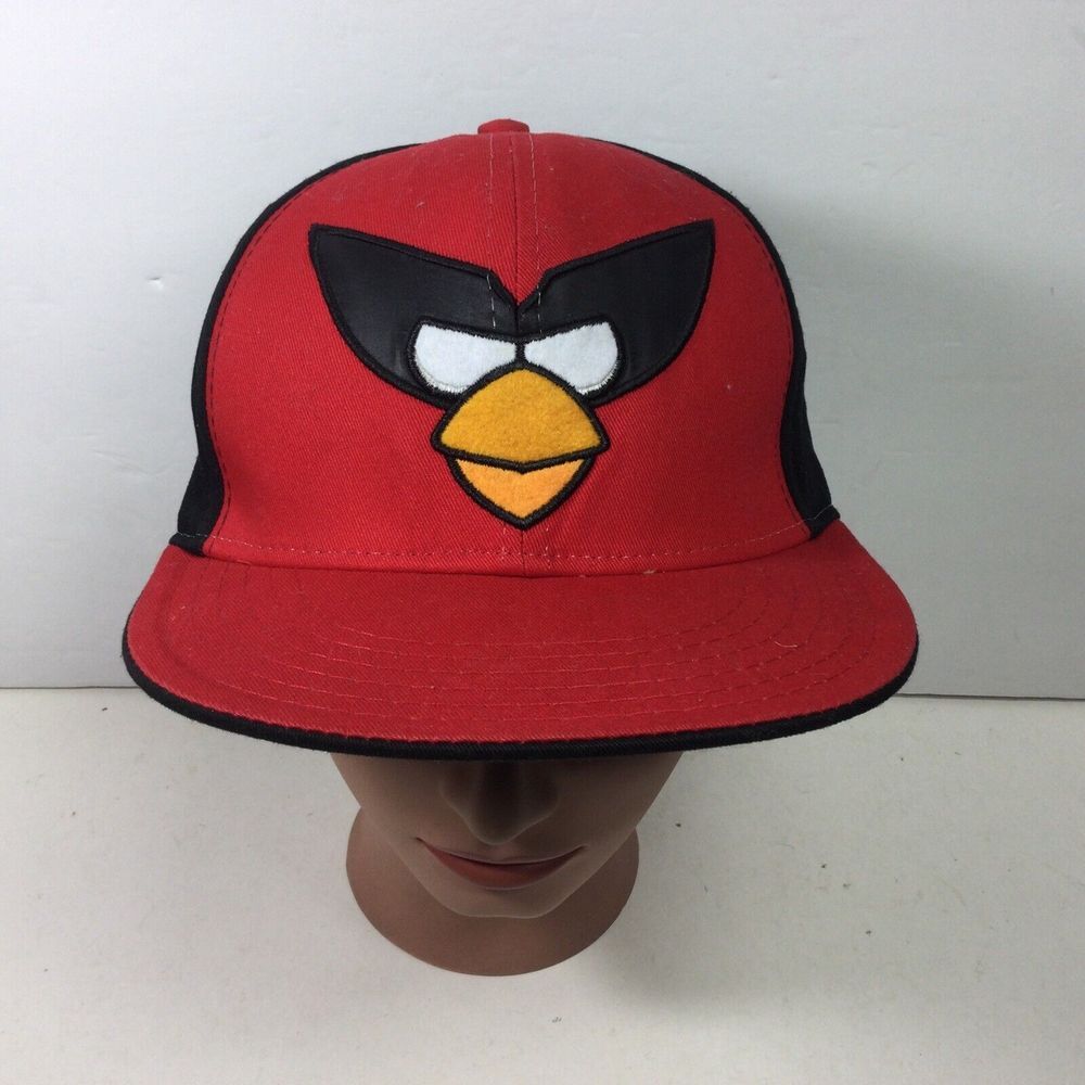 Angry Birds Space Hat Red Black HipHop StreetWear Geek embroidered Cap SnapBack